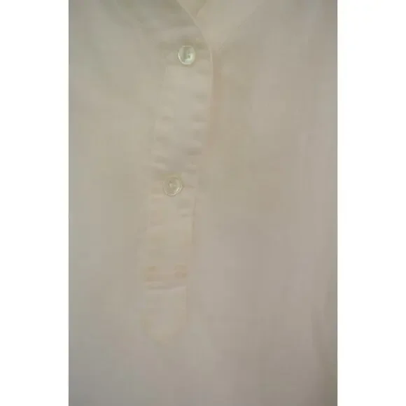 Comptoir Des Cotonniers Linen Crop Tunic Size Small - Picture 4 of 7